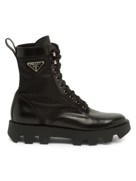 prada bote|Prada nylon combat boots.